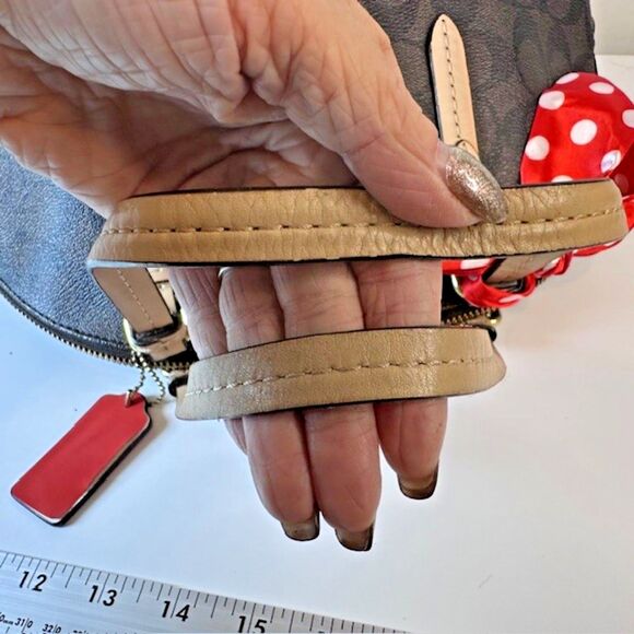 Coach Cora Domed Satchel F26184 Brown Coated Canvas/Leather Handbag Purse - Picture 3 of 14